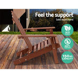 NNEDSZ Outdoor Sun Lounge Beach Chairs Table Setting Wooden Adirondack Patio Chair Brown