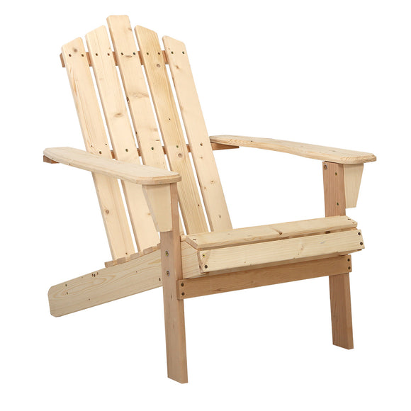 NNEDSZ Outdoor Sun Lounge Beach Chairs Table Setting Wooden Adirondack Patio Chair Light Wood Tone