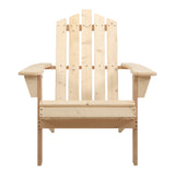 NNEDSZ Outdoor Sun Lounge Beach Chairs Table Setting Wooden Adirondack Patio Chair Light Wood Tone