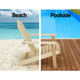 NNEDSZ Outdoor Sun Lounge Beach Chairs Table Setting Wooden Adirondack Patio Natural Wood Chair