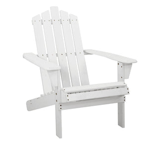 NNEDSZ Outdoor Sun Lounge Beach Chairs Table Setting Wooden Adirondack Patio - White