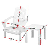 NNEDSZ Outdoor Sun Lounge Beach Chairs Table Setting Wooden Adirondack Patio Chair White