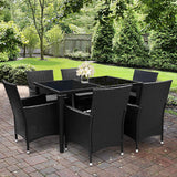 NNEDSZ Outdoor Furniture 7pcs Dining Set