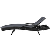 NNEDSZ Outdoor Sun Lounge - Black