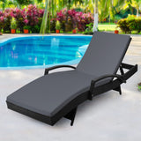 NNEDSZ Outdoor Sun Lounge - Black