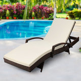 NNEDSZ Outdoor Sun Lounge - Brown