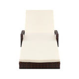NNEDSZ Set of 2 Sun Lounge Outdoor Furniture Day Bed Rattan Wicker Lounger Patio