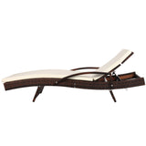 NNEDSZ Set of 2 Sun Lounge Outdoor Furniture Day Bed Rattan Wicker Lounger Patio