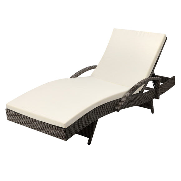 NNEDSZ Outdoor Sun Lounge - Grey