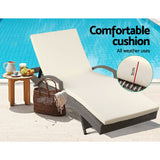 NNEDSZ Outdoor Sun Lounge - Grey