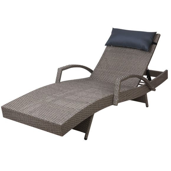 NNEDSZ Outdoor Sun Lounge Furniture Day Bed Wicker Pillow Sofa Set
