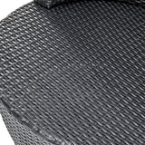 NNEDSZ 4 Piece PE Wicker Outdoor Set - Black