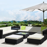 NNEDSZ 13PC Outdoor Furniture Sofa Set Wicker Garden Patio Lounge