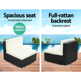 NNEDSZ Gardeon Outdoor Furniture Sofa Set Wicker Rattan Garden Lounge Chair Setting