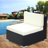 NNEDSZ Gardeon Outdoor Furniture Sofa Set Wicker Rattan Garden Lounge Chair Setting