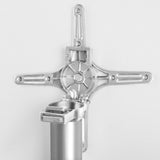 NNEDSZ Aluminium Adjustable Round Bar Table - Silver