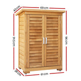 NNEDSZ Portable Wooden Garden Storage Cabinet