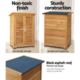 NNEDSZ Portable Wooden Garden Storage Cabinet