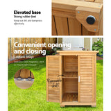 NNEDSZ Portable Wooden Garden Storage Cabinet