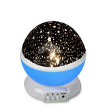 NNEDPE Star Moon Sky Night Projector Light Lamp Kids Baby Bedroom Blue