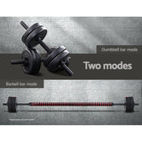 NNEDSZ 160cm Barbell Dumbbell Bar Set Weight Pair Home Gym Exercise Fitness