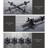 NNEDSZ 160cm Barbell Dumbbell Bar Set Weight Pair Home Gym Exercise Fitness