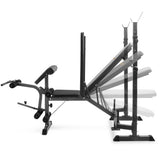 NNEDSZ Multi-Station Weight Bench Press Fitness 58KG Barbell Set Incline Black