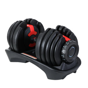 NNEDSZ 24kg Adjustable Dumbbell Set Weight Dumbbells Plates Gym Exercise Fitness