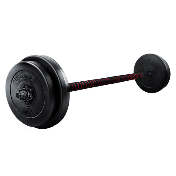 NNEDSZ 32.5KG Barbell Set Weight Plates Bar Fitness Exercise Home Gym