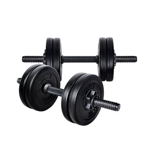 NNEDSZ 12KG Dumbbell Set Dumbbells Weight Plates Home Gym Fitness Exercise