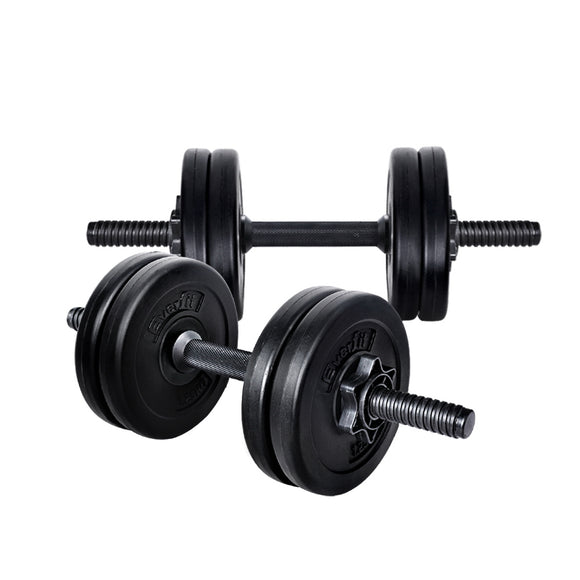 NNEDSZ 12KG Dumbbell Set Dumbbells Weight Plates Home Gym Fitness Exercise