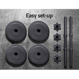 NNEDSZ 12KG Dumbbell Set Dumbbells Weight Plates Home Gym Fitness Exercise