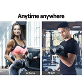 NNEDSZ 12KG Dumbbell Set Dumbbells Weight Plates Home Gym Fitness Exercise
