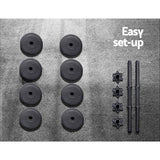 NNEDSZ 22KG Dumbbells Dumbbell Set Weight Plates Home Gym Exercise
