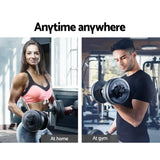 NNEDSZ 22KG Dumbbells Dumbbell Set Weight Plates Home Gym Exercise