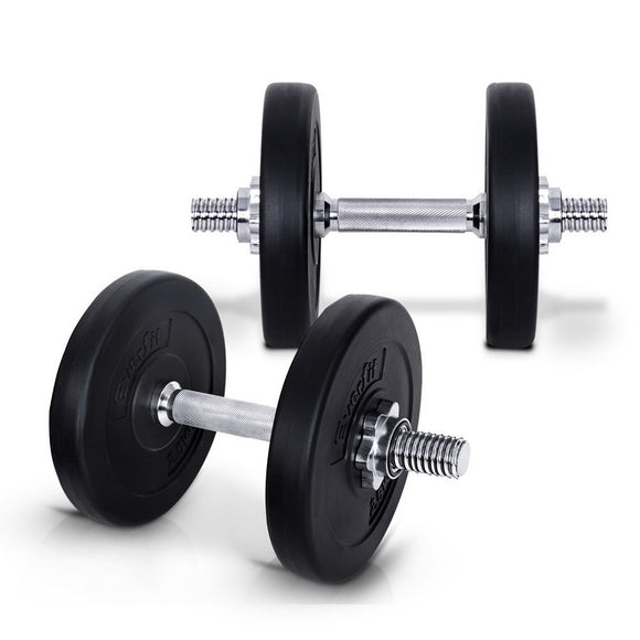 NNEDSZ 15KG Dumbbells Dumbbell Set Weight Plates Home Gym Fitness Exercise