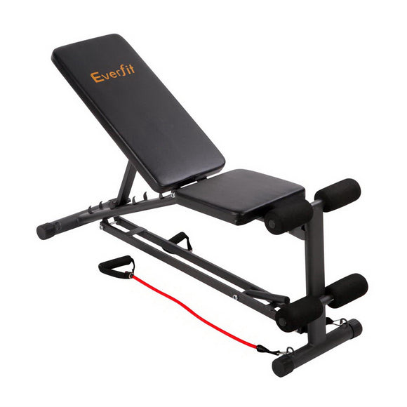NNEDSZ Adjustable FID Weight Bench Flat Incline Fitness Gym Equipment