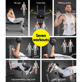 NNEDSZ Multi Station Weight Bench Press Fitness Weights Equipment Incline Black