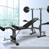 NNEDSZ Multi Station Weight Bench Press Fitness Weights Equipment Incline Black