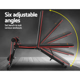 NNEDSZ Adjustable FID Weight Bench Fitness Flat Incline Gym Home Steel Frame