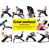 NNEDSZ Adjustable FID Weight Bench Fitness Flat Incline Gym Home Steel Frame