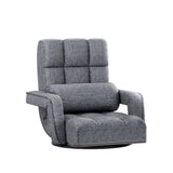 NNEDSZ Floor Sofa Bed Lounge Chair Recliner Chaise Chair Swivel Grey