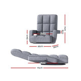 NNEDSZ Floor Sofa Bed Lounge Chair Recliner Chaise Chair Swivel Grey