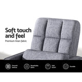 NNEDSZ Floor Sofa Bed Lounge Chair Recliner Chaise Chair Swivel Grey