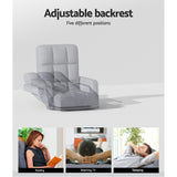NNEDSZ Floor Sofa Bed Lounge Chair Recliner Chaise Chair Swivel Grey