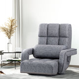 NNEDSZ Floor Sofa Bed Lounge Chair Recliner Chaise Chair Swivel Grey