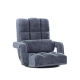 NNEDSZ Floor Sofa Bed Lounge Chair Recliner Chaise Chair Swivel Charcoal