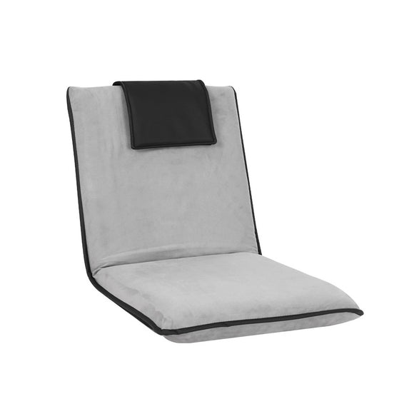 NNEDSZ Floor Lounge Sofa Bed Couch Recliner Chair Folding Chair Cushion Grey