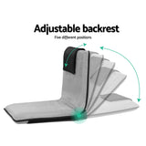 NNEDSZ Floor Lounge Sofa Bed Couch Recliner Chair Folding Chair Cushion Grey