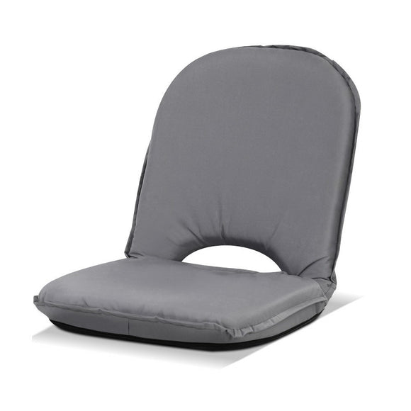 NNEDSZ Floor Lounge Sofa Camping Portable Recliner Beach Chair Folding Outdoor Grey